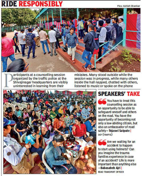 Road Safety Indifference and ignorance mar counselling session Pune