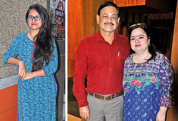 (L) Isha (R) Mukul and Anita (BCCL/ AS Rathor)