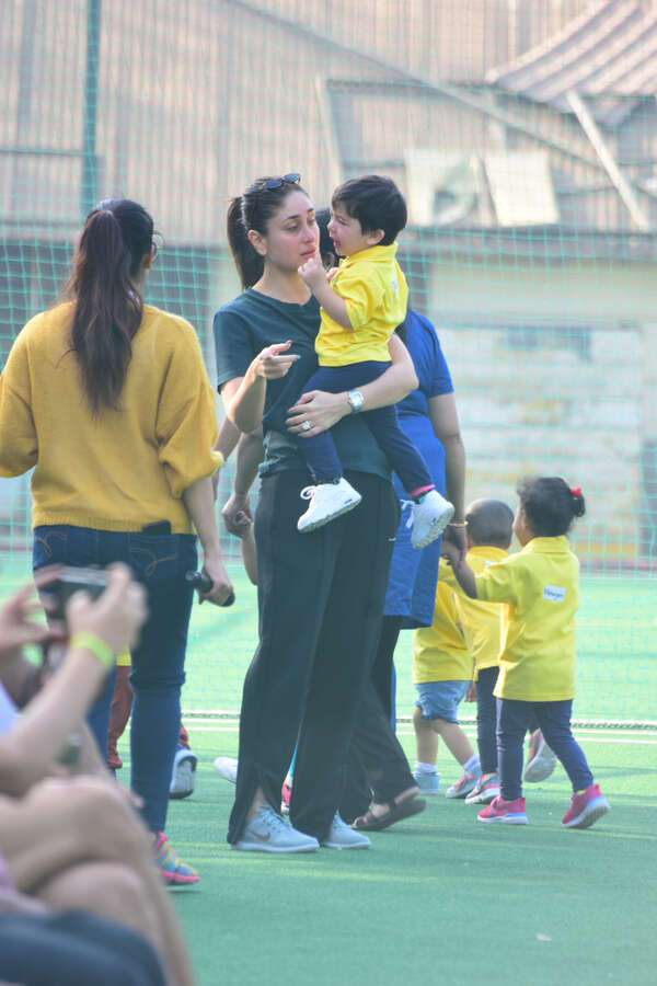 Taimur Ali Khan with mom Kareena Kapoor Khan
