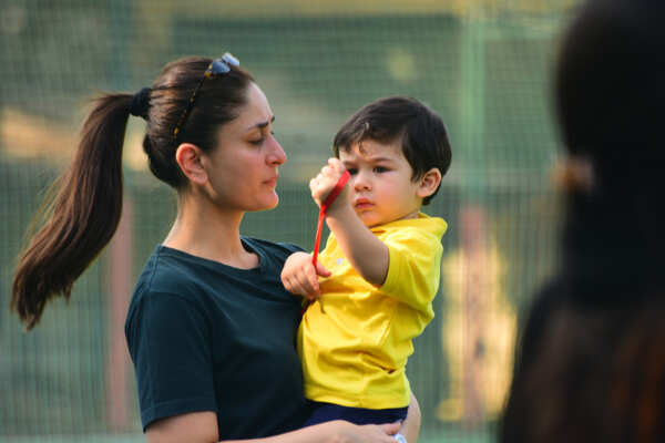 Taimur Ali Khan with mom Kareena Kapoor Khan
