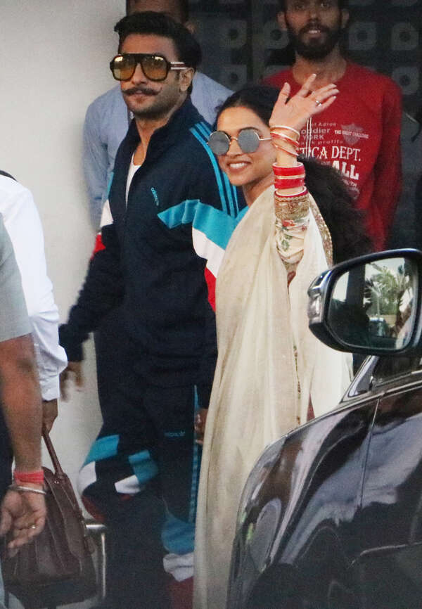 Ranveer Singh and Deepika Padukone at Isha Ambani wedding