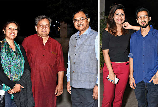 (L) Dimpi Bajpai, Col Sanjay Bajpai and Col BK Prasad (R) Pooja Chauhan and Rishi Tewari (BCCL/ Vishnu Jaiswal)