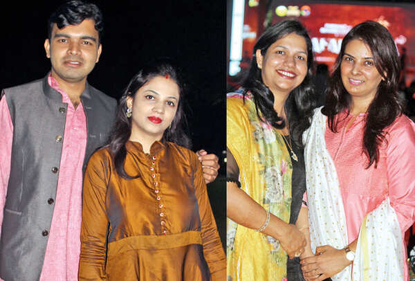 (L) Dharmendra and Riya (R) Kajal and Rashmi (BCCL/ Arvind Kumar)