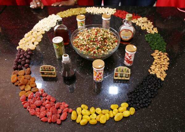 Mixing for Christmas cake with gang of girls