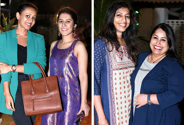 (L) Neha and Sahiba (R) Sreeja Thapa and Chhaya Joshi (BCCL/ Farhan Ahmad Siddiqui)