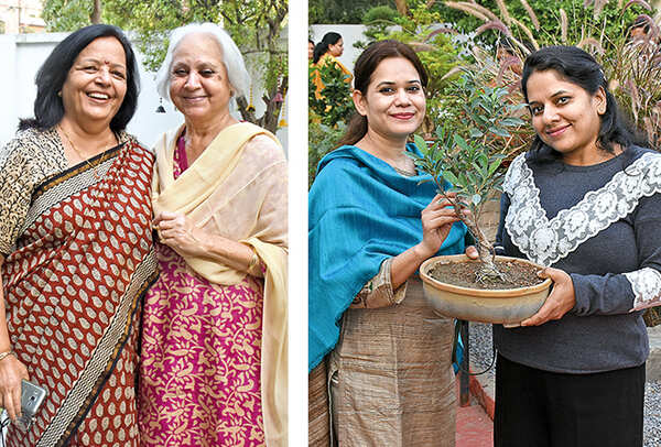 (L) Dr Madhu Pathak and Benu Kalsi (R) Drona and Shaily (BCCL/ Vishnu Jaiswal)