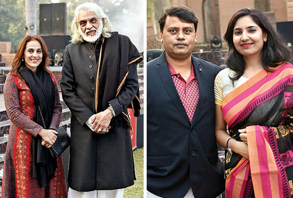 Meera and Muzaffa Ali (R) Kena Shree and Priyank (BCCL/ Farhan Ahmad Siddiqui)