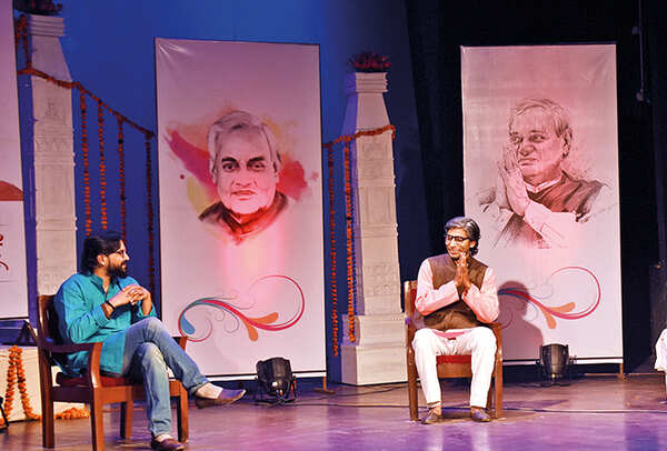 Aditya Vishwakarma as Vaagish in the play Atal-Vakya (BCCL/ Vishnu Jaiswal)