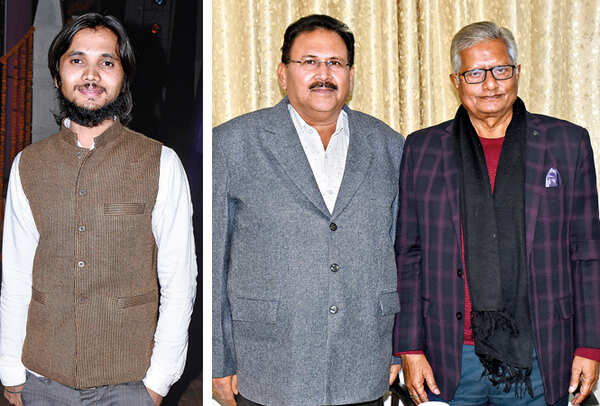 Privendra Singh (R) Ramesh Chand Gupta and Ravi Shankar (BCCL/ Vishnu Jaiswal)