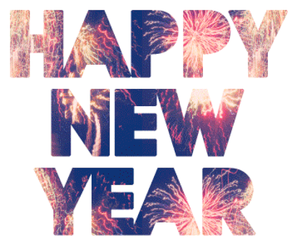 Happy New Year Gif For Whatsapp  Gold Glitter New Year Greeting Gif @