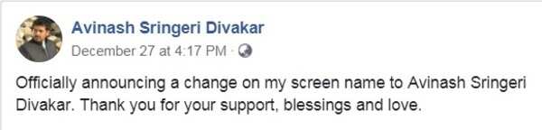 Avinash Sringeri Divakar