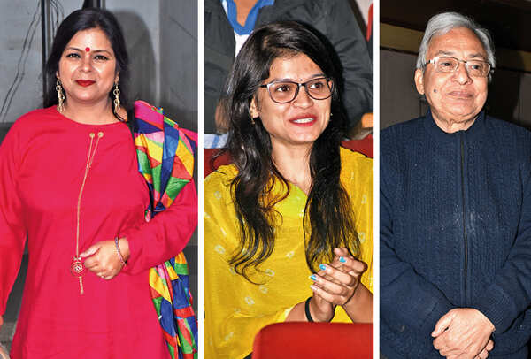 Rozi Dubey , Shefali Sagar and Urmil Thapliyal (BCCL/ Vishnu Jaiswal)