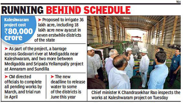 Release Water From Kaleshwaram Project By June, KCR Tells Officials ...