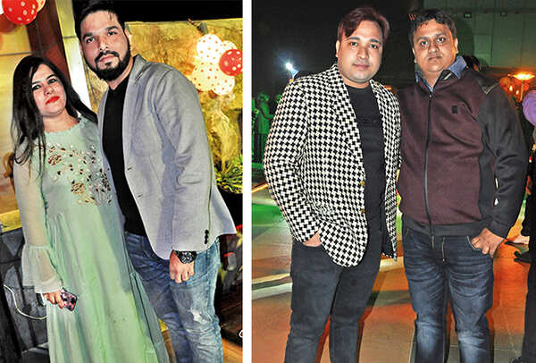 (L) Drishti and Nikhil (R) Gaurav and Abhishek (BCCL/ AS Rathor)