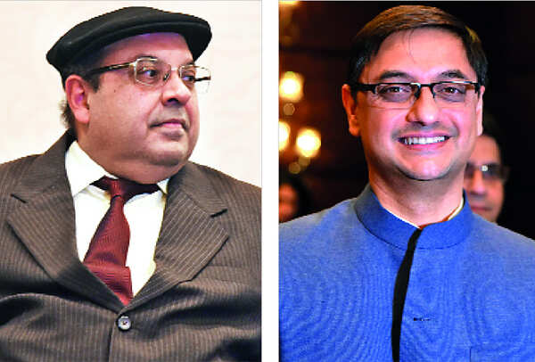Justice Rohinton F Nariman and Sanjeev Sanyal, Principal Economic Adviser, Finance Ministry(BCCL)
