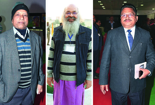 (L) Suresh (C) Surya Mohan Kulshreshtha (R) VP Tripathi (BCCL/ Aditya Yadav)