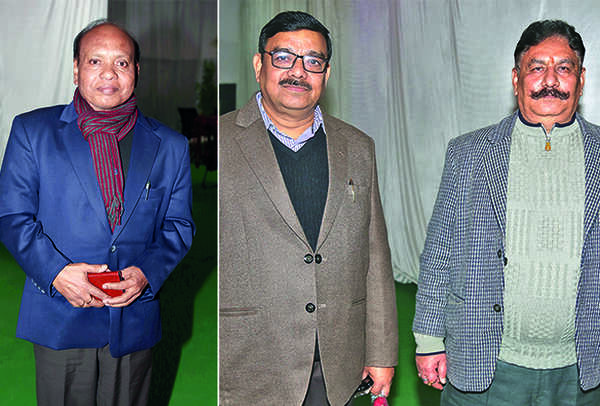 (L) AK Rai (R) AK Singh and DK Bajpayee (BCCL/ Aditya Yadav)