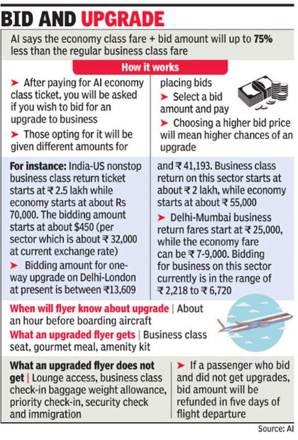 Air India offers &lsquo;bid and upgrade&rsquo; plan on long-haul flights 