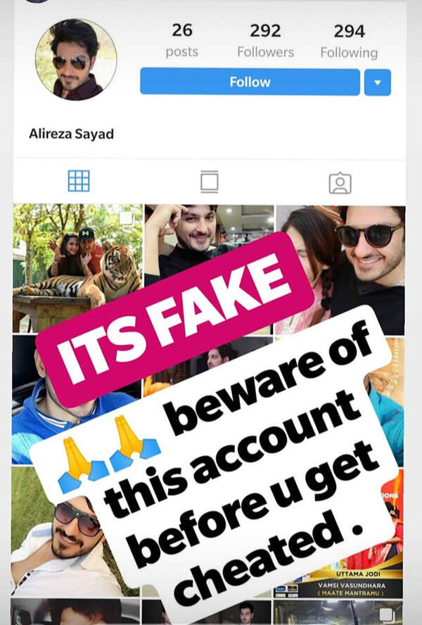Ali Reza fake