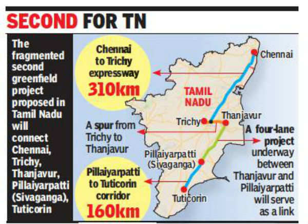 Centre plans Chennai-Trichy expressway | Chennai News - Times of India