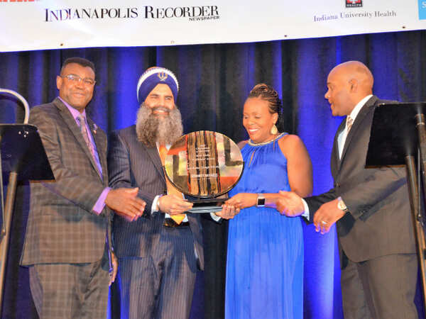 January 19 2019 - Gurinder Singh Khalsa while receiving the award