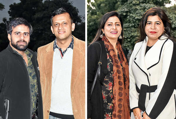 Raj Vardhan Pandey (L) and Atif Hanif and Rana Khan (L) and Sabiha Ahmad (BCCL/ Vishnu Jaiswal)