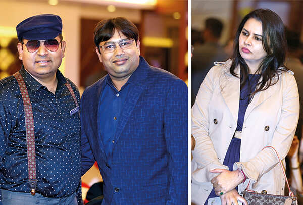 (L-R) Ashfaque Ahmed (L) and Saurabh Agarwal and Asmita Singh (BCCL/ Aditya Yadav)