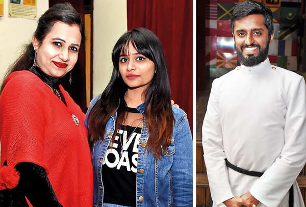 (L) Ekta Chandran and Tanya Saluja (R) Mathew Jacob Benny (BCCL/ Vishnu Jaiswal)
