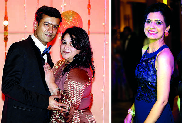(L) Amit and Nidhi (R) Barkha Javhari (BCCL/ Aditya Yadav)