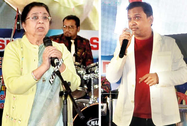 (L) Usha Mangeshkar (R) Rajiv Nigam (BCCL/ Farhan Ahmad Siddiqui)