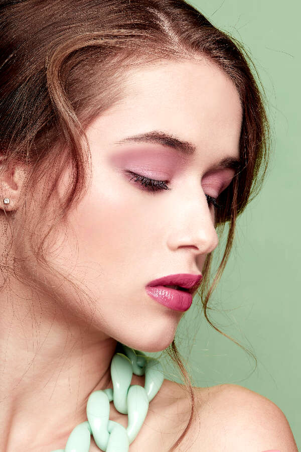 Pink eyeshadow