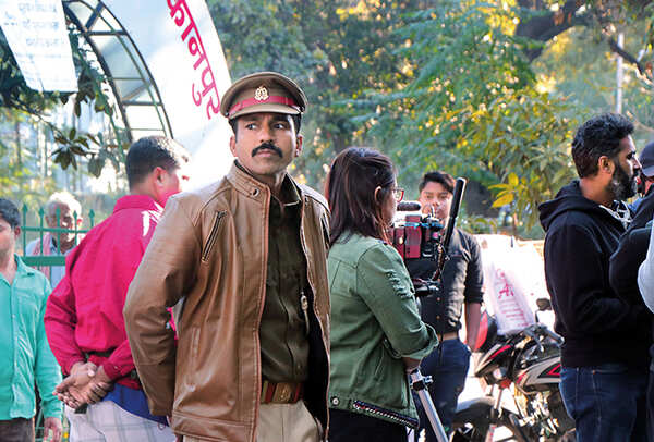 Shreedhar Dubey shooting at Lala Lajpat Rai Hospital in Kanpur (BCCL/ AS Rathor)