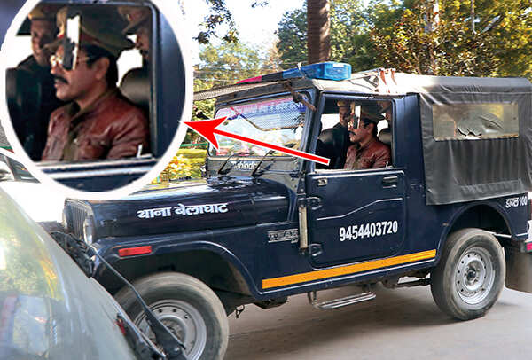 Nawazuddin Siddiqui at LLR Hospital during the shoot of his film (BCCL/ AS Rathor)