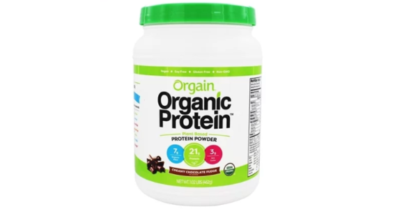 Orgain organic plant-based protein powder