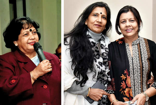 (L) Manju Bhatnagar (R) Kunjshree and Jyoti Sinha (BCCL/ Vishnu Jaiswal)