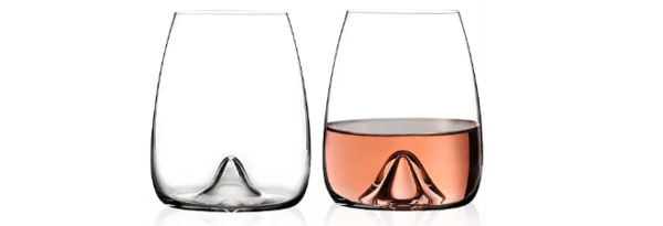 Waterford Elegance Series Crystal Stemless Wine Glass Pair