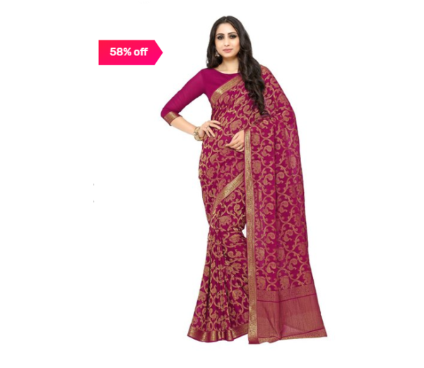 Buy Organza Silk Sarees Online In India At Best Price Offers | Tata CLiQ