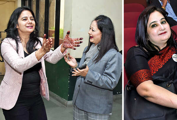 Aditi Priya and Sonali Tiwari (R) Deeba Yasmeen (BCCL/ Vishnu Jaiswal)