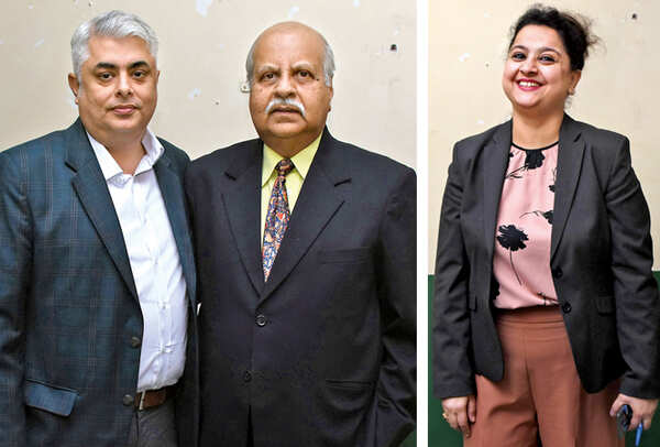 Pankaj Giroti and Aron Nagakar (R) Priyadarshini Seth  (BCCL/ Vishnu Jaiswal)