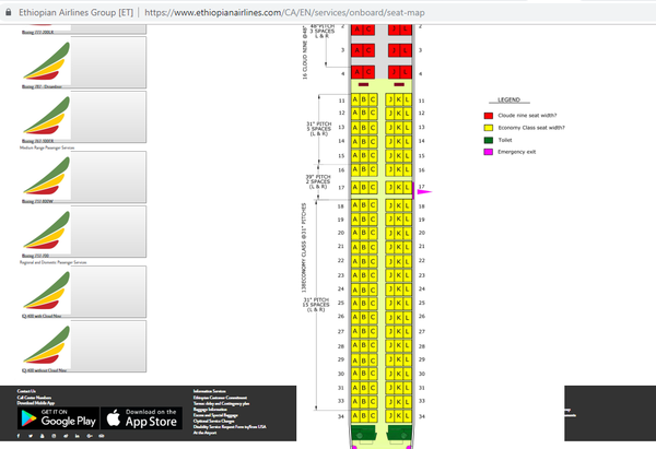 Boeing Seat Map