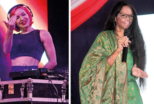 (L) DJ Olly Eees (R) Laxmi Agarwal (BCCL/ Arvind Kumar)