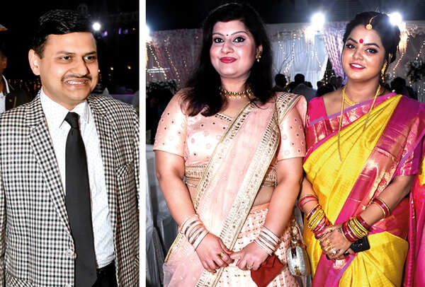 (L) Kaushal Raj Sharma (R) Divya Rai and Shweta (BCCL/ Vishnu Jaiswal)