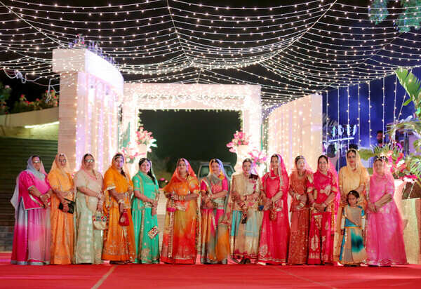 Women of the Kesur family in their traditional poshak