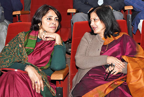 Kanak Rekha Chauhan and (L) Ila Kapoor (BCCL/ Farhan Ahmad Siddiqui)