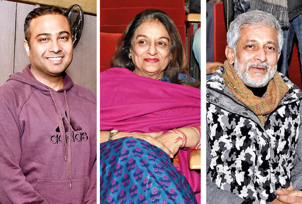 (L) Mohit Gupta (C) Padmini Krishna (R) Rakesh Pandey (BCCL/ Farhan Ahmad Siddiqui)