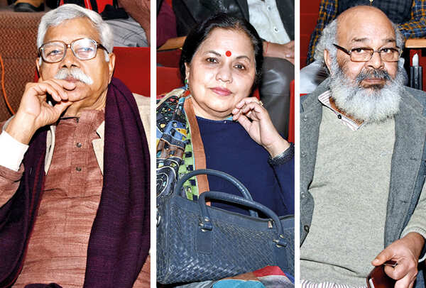 (L) Ramesh Dixit (C) Rashmi Kapoor (R) Surya Mohan (BCCL/ Farhan Ahmad Siddiqui)