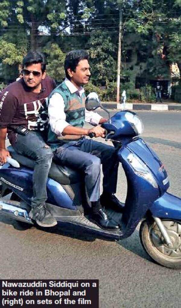 Nawazuddin Siddiqui on a bike ride in Bhopal