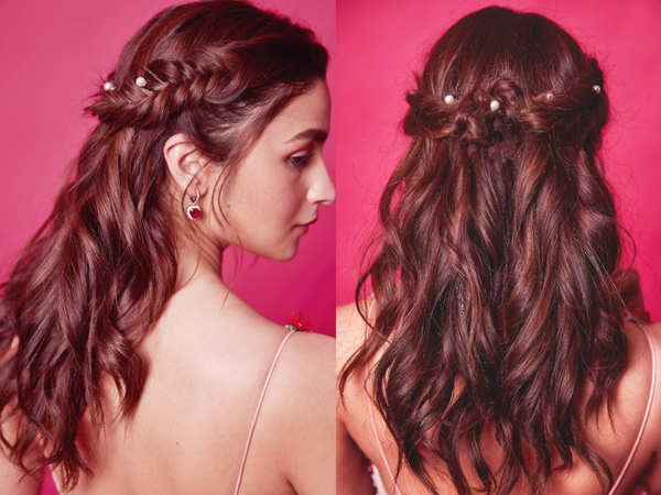 Alia Bhatt | Traditional hairstyle, Hair style on saree, Indian hairstyles