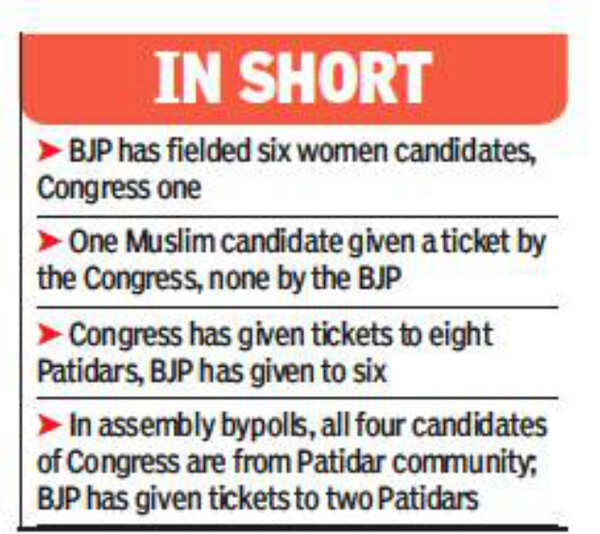 Gujarat Lok Sabha seats Battle lines drawn Times of India