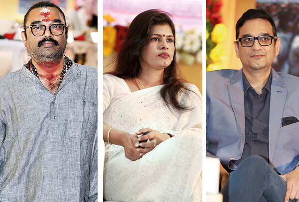 (L) Sri Narayan Singh (C) Swati Singh (R) Aashish Singh (BCCL/ Aditya Yadav)